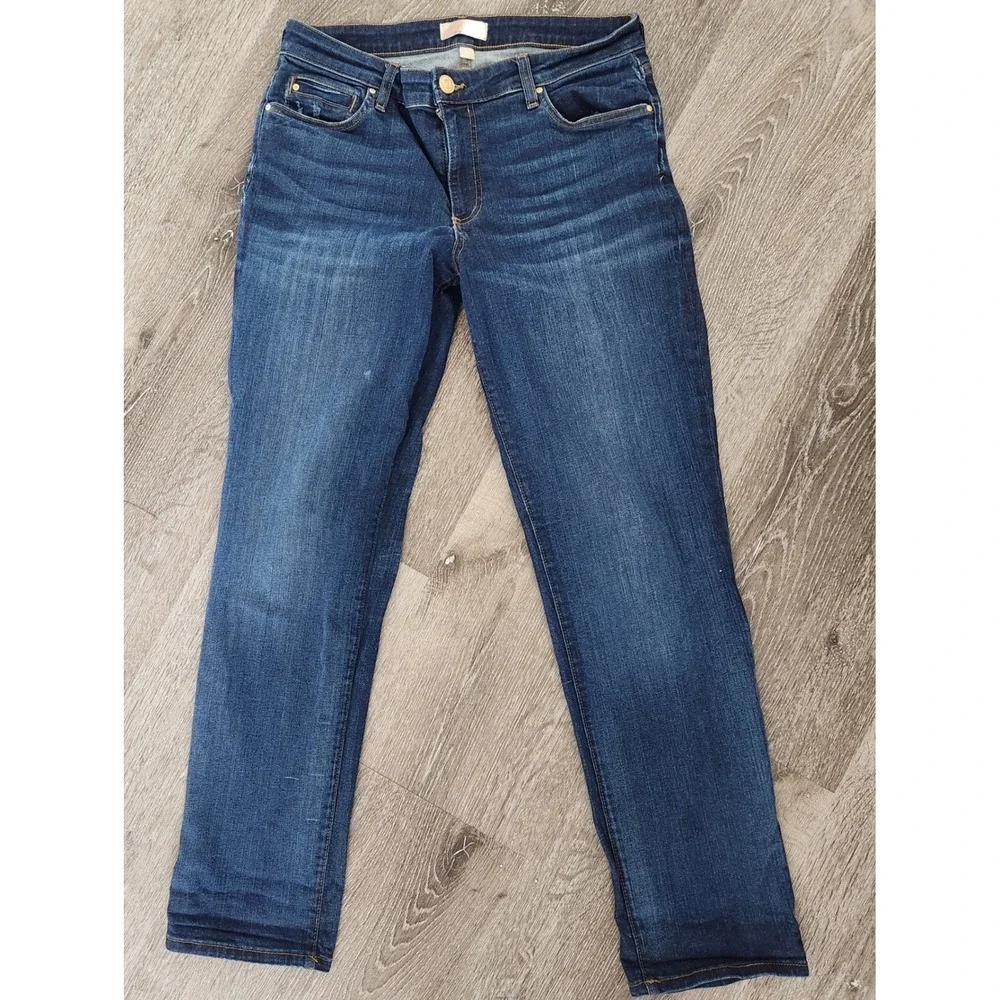 Kut from the Kloth Womens Dark Wash Straight Leg Jeans Size 10 Blue Denim